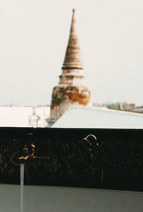 Chedi through the window